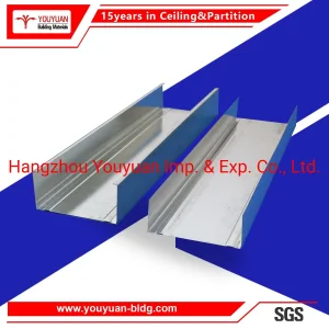 Light Steel Interior Drywall Partition Metal Framing Tracks and Studs