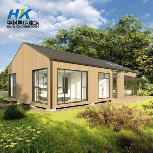 Casa Prefabricada Modular de Contenedor de Lujo Moderno 2 Dormitorio 1 Baño