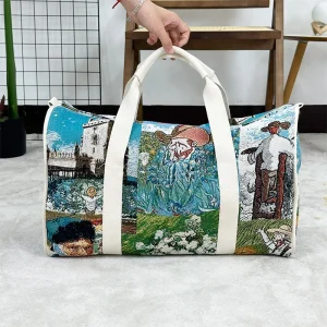 Customizable Jacquard Travel Bags
