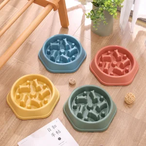 Quality HOT Dog Bowl Anti-choking Slow Food Bowl Dog and Cat Feeder Basin Dog Food Anti-overturning Plastic Pp Pet Bowls Feeder