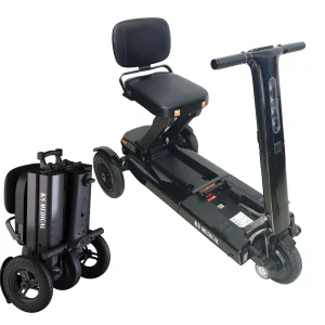 Ksm-908 Handicap Older People 3 Wheel Folding Electric Scooters Scooter 3 Wheel Folding Mobility Scooters for Elderly Disabled