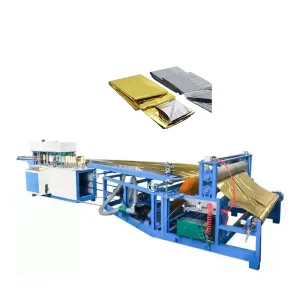 Disposable OPP Pet Material Emergency Blanket Making Machine First Aid Carpet Folding Machine