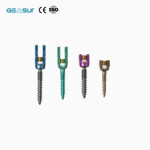 Geasure CE & ISO Certified Titanium Spinal Fixation Pedicle Screw-Class III Orthopedic Implant with 1 Year Warranty Made China