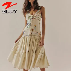 Sleeveless Denim Dress