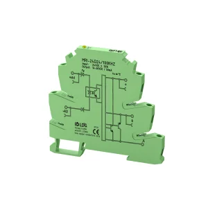 MRI-24D24/100KHZ 24VDC Input 14-30VDC 50mA Output Solid State Relay with Push Pull LED Indicators Protection Circuits