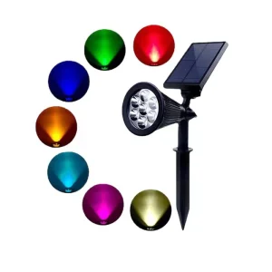 Lampara Solar Panel High Light LED Exterior and Garden Outdoor Colorful Lights LED Solar Bollard Lamp Waterproof Lawn Light