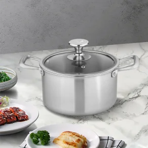 Wholesale Housewares Stainless Steel Saucepan with Lid for Catering Use