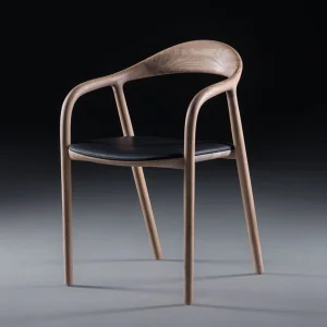 BST Natural Solid Wood Coffee Bar Restaurant Chair Solid Wood Dining Chair Wooden Dining Room Chairs for Restaurant and Hotel