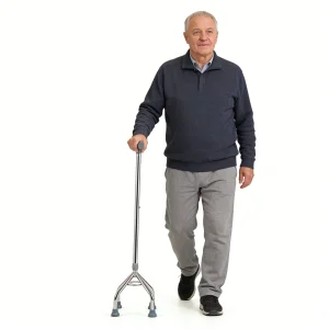 Ergonomic Quadruple Cane