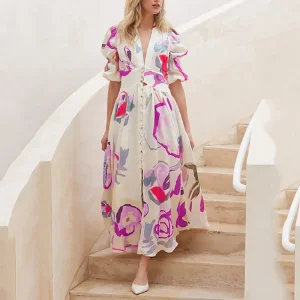 Vestido de playa de gasa elegante para mujeres - Look perfecto de primavera y verano
