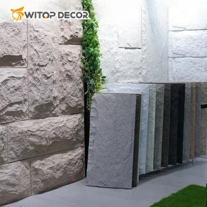 Outdoor Artificial Slate Cladding Cultural Decorative Stones Veneer Faux Stone Wall Panels