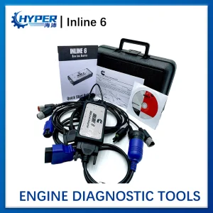 Professional for COM-Mins Inline 6 V7.62 Data Link Adapter Heavy Duty Diagnostic Tool Full 8 Cable Truck Scanner Inline6