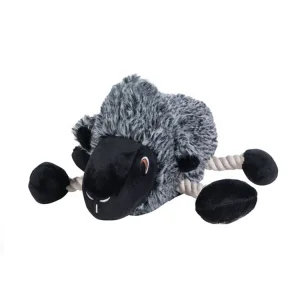 Charming Buddy Sheep Plush Rope Dog Toy Squeaky for Medium and Large Breed Puppy Chew Toys