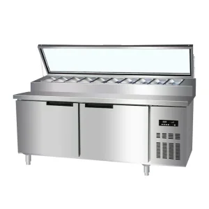 Estación de trabajo de acero inoxidable premium para chefs profesionales