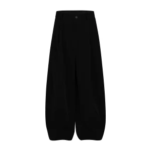 Summer Fashion Solid Color Polyester Drape Simple Loose Wide Leg Casual Men's Pants