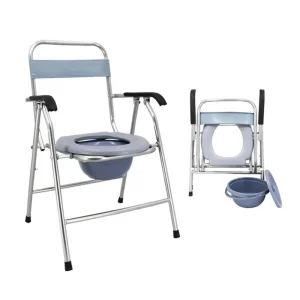 Affordable Patient Transfer Wheelchair Commode for Elderly Care