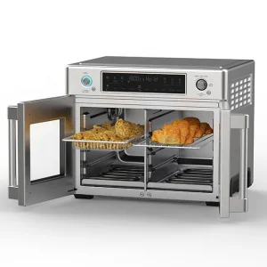 Dual 30L Electric French Door Stainless Steel Air Fryer Oven