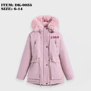 High-quality Women's New Autumn-winter Thick Long Coat in Fashionable Design With a Hood and Solid Color It Features a Slim Fit
