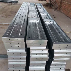 High Quality Galvanized Steel in Bundle Performed Clamp Scaffolding Walk Board 210-250mm
