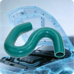 Shaped Green Radiator Coolant Silicone Hose for Korean and Japanese Car