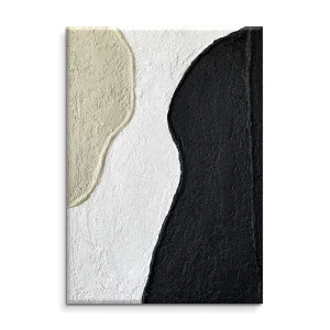 Black Beige Abstract