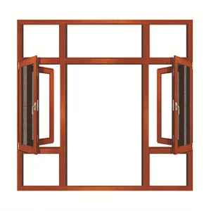 Ventana deslizante de aluminio para balcón de alta seguridad antirrobo 2 Ventana deslizante contra incendios