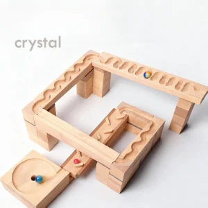 Crystal Solid Wood Marble Track