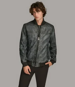 Trendy Snap&Zipper Faux Leather Jacket for Men