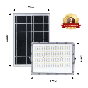 2023 Hot Selling 8000 Lumen Slim Motion Sensor 50W Stadium Garden Floodlight Solar Security Flood Light