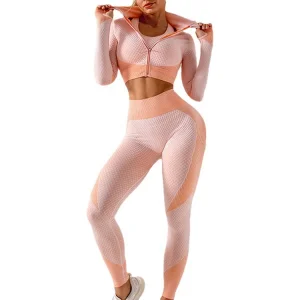 Seamless High Waist Leggings Set