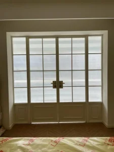 Contemporary Aluminum Alloy French Glass Casement Door Fgm-4012