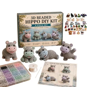 DIY 3D Animal Beads Craft Kit for Kids