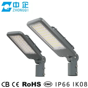 LED Street Light IP66 170lm/W 4000K Ik08 Zhaga High Lumen Anti-Glare Quality Waterproof Dali Dimmable Sensor 5 Years Warranty OEM ODM 120W 150W CE