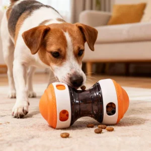 2026 Hot-Selling Interactive Dog Feeder Toy Slow Rotating Plastic Ball Chew Toy LSQ Model Cross-Border Pet Supplies
