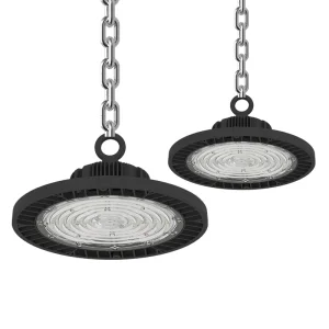 IP65 Aluminum High Bay Light 50W-250W UFO for LED Industrial Lamp Adjustable Power for Warehouse Workshop &amp; Garage