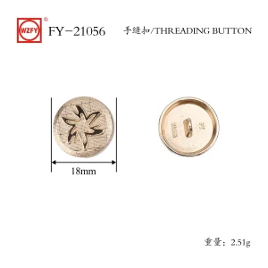 China FY-21056# Threading Button for Sewing Vintage Buttons,for Blazer,Suits,Sport Coat,Uniform,Jacket Manufacturers, Factories