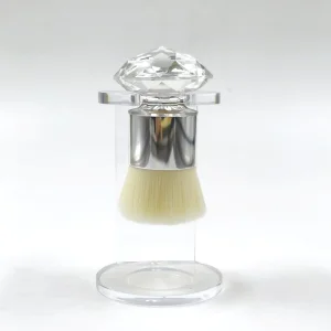 Premium Synthetic Hair Single Crystal Kabuki Makeup Brush for Face Loose Powder Blush Application