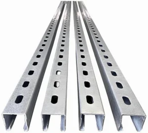 Quick Installation Fireproof Galvanized C-Shaped Steel 41mm Width Strut Channel C Channel