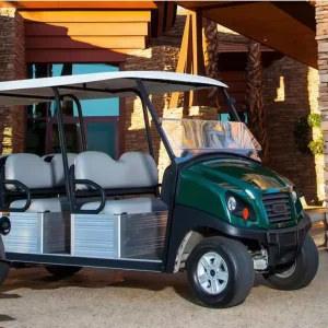 48V Transporter Utility Vehicle - 6 Seater Golf Cart , 92-95% Charging Efficiency Customizable Cargo Bed