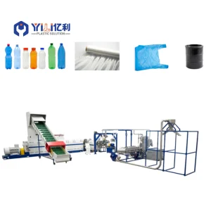High Technology Waste Plastic PE Pipes Films Pet Bottles Recycling Pelletizing Machine with Factory Price