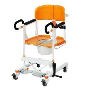 Manufacturer Foshan Wheelchair Multi-Function Manual Transfer Chair with Commode
