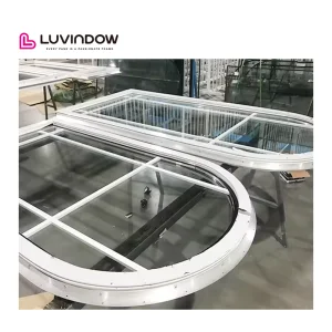 Luvindow New UPVC/PVC windows Crank Open Casement With Handle House Window Glass Design