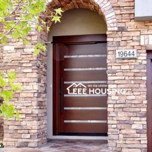 China Factory Direct Supply Exterior Main Entry Door Glass Pivot Solid Wood Doors for Residential Entryway