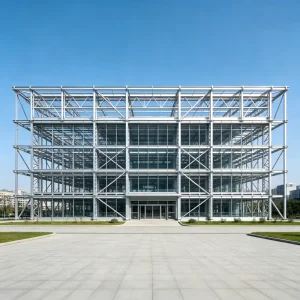 Modern Multi-Story Steel Office Building