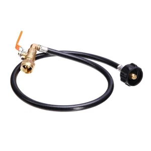 Qcc1 Propane Refill Hose Adapter with Control Ball Valve