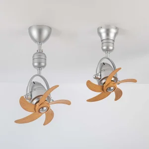 16-Inch High-Speed Wall-Mounted Ceiling Fan with Remote Control Plywood Blades for Entrance Halls Living Rooms Hotels