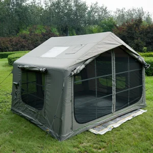 Premium 8m2 Inflatable Camping Tent Oxford Outdoor Glamping Shelter Moon White Air Tent With Vent Window Factory