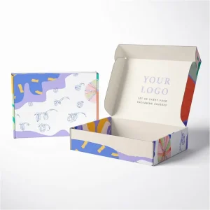 Full Color Glossy Sturdy Recyclable Retail Transport Delivery Packaging Box