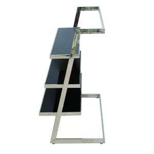 Brand New Business Super Boutique Super Decorative Stainless Shelf Steel Glass Side Table Display Stands