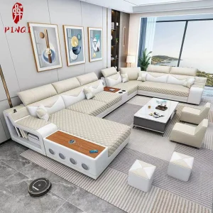 High - Tech USB Charging Speaker Design Smart Sectional